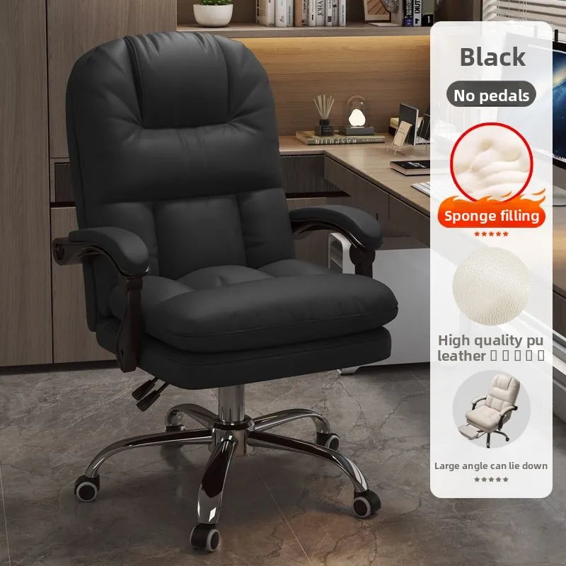 Computer Chair, Home, Comfortable, Reclining, Office Chair, Sedentary, Sofa, Boss, Study, Desk, Bedroom, Backrest, Chair