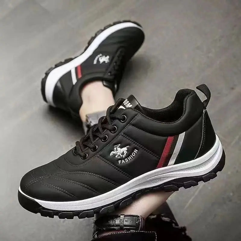 Choice Men Wear Resistant Running Shoes Leather Anti Slip