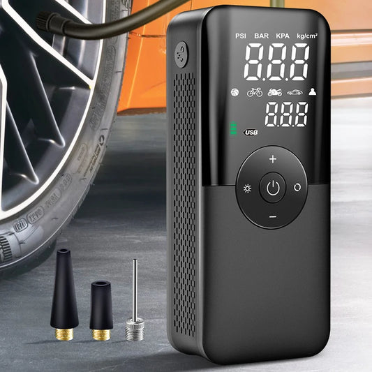 CARSUN Rechargeable Air Pump Tire Inflator Portable Compressor for Cars Motorcycles Bicycles and Sports Equipment