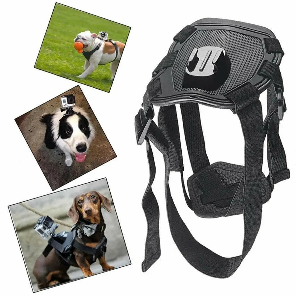 Adjustable Fetch Dog Harness for GoPro Hero 12 11 10 9 8 7 6 5 4 Sports Camera Mount Holder for Xiaoyi
