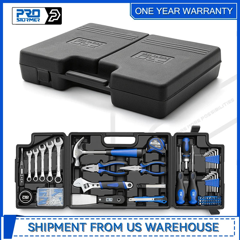 159 Piece Home Tool Set with Storage Case for DIY Maintenance