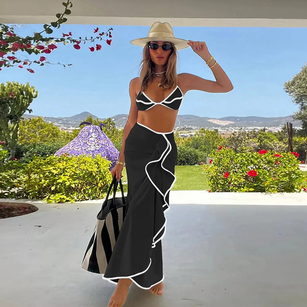 Sexy Three Pieces Bikini Set Micro Bikini Women Swimsuit