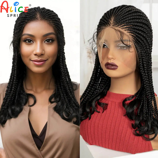 Alice Spring Cornrow Braids Lace Wig With Baby Hair