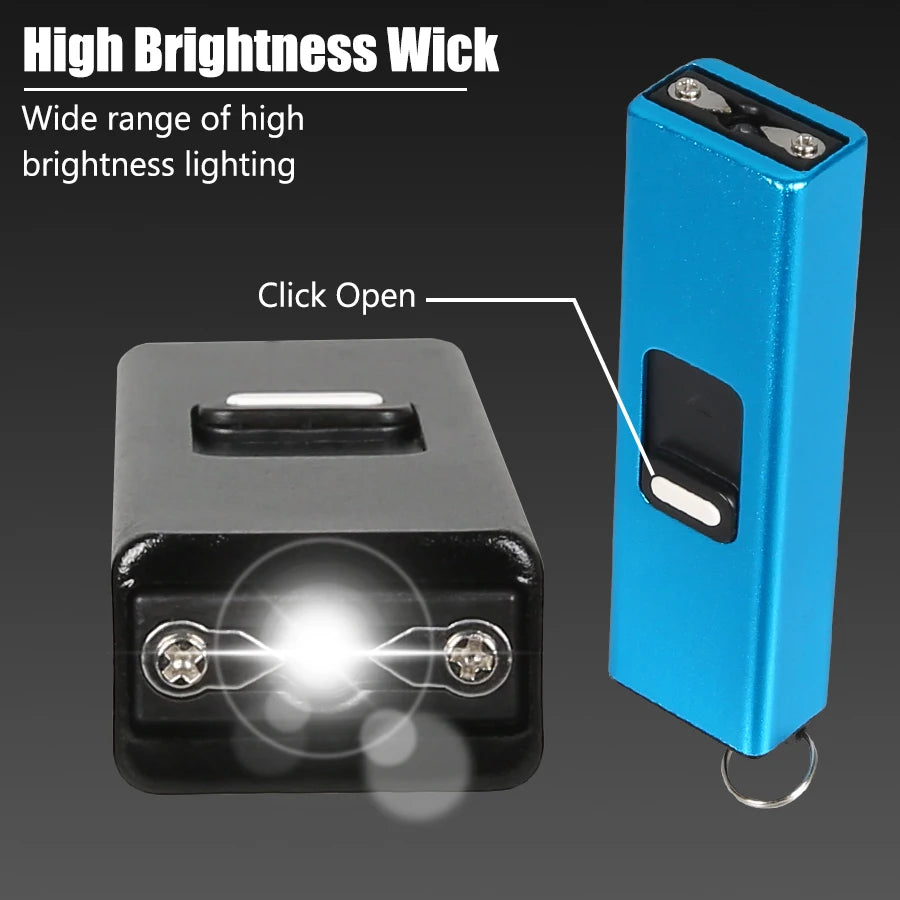 Rechargeable Tactical Flashlight - 5 Color Options,Mini Keychain Light, Super Bright for Outdoor Compact Self-Defense Light