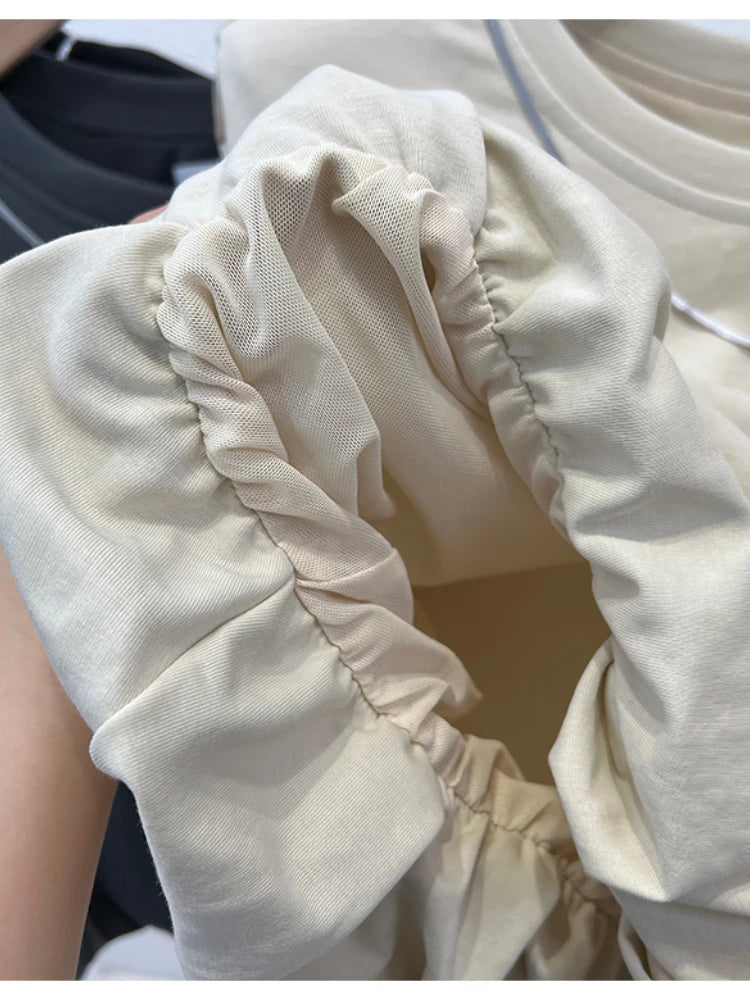 European White Sleeveless T-Shirt for Women Summer Korean Tank Top Stylish Short Top M to 3XL