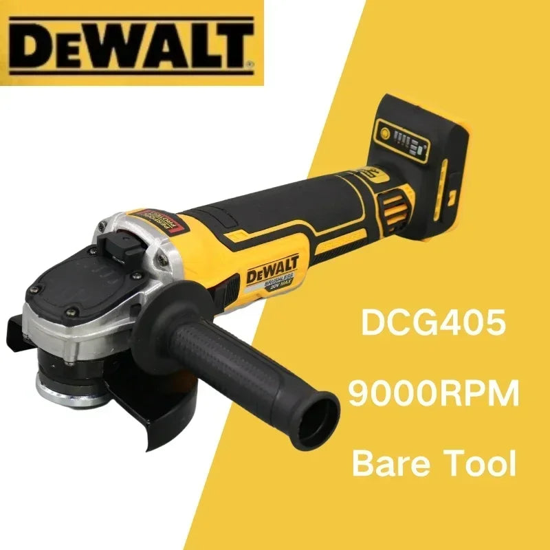 Dewalt DCG406 125MM 100MM Brushless Cordless Angle Grinder 9000RPM Cutting Polishing Machine For 20V Lithium Batteries