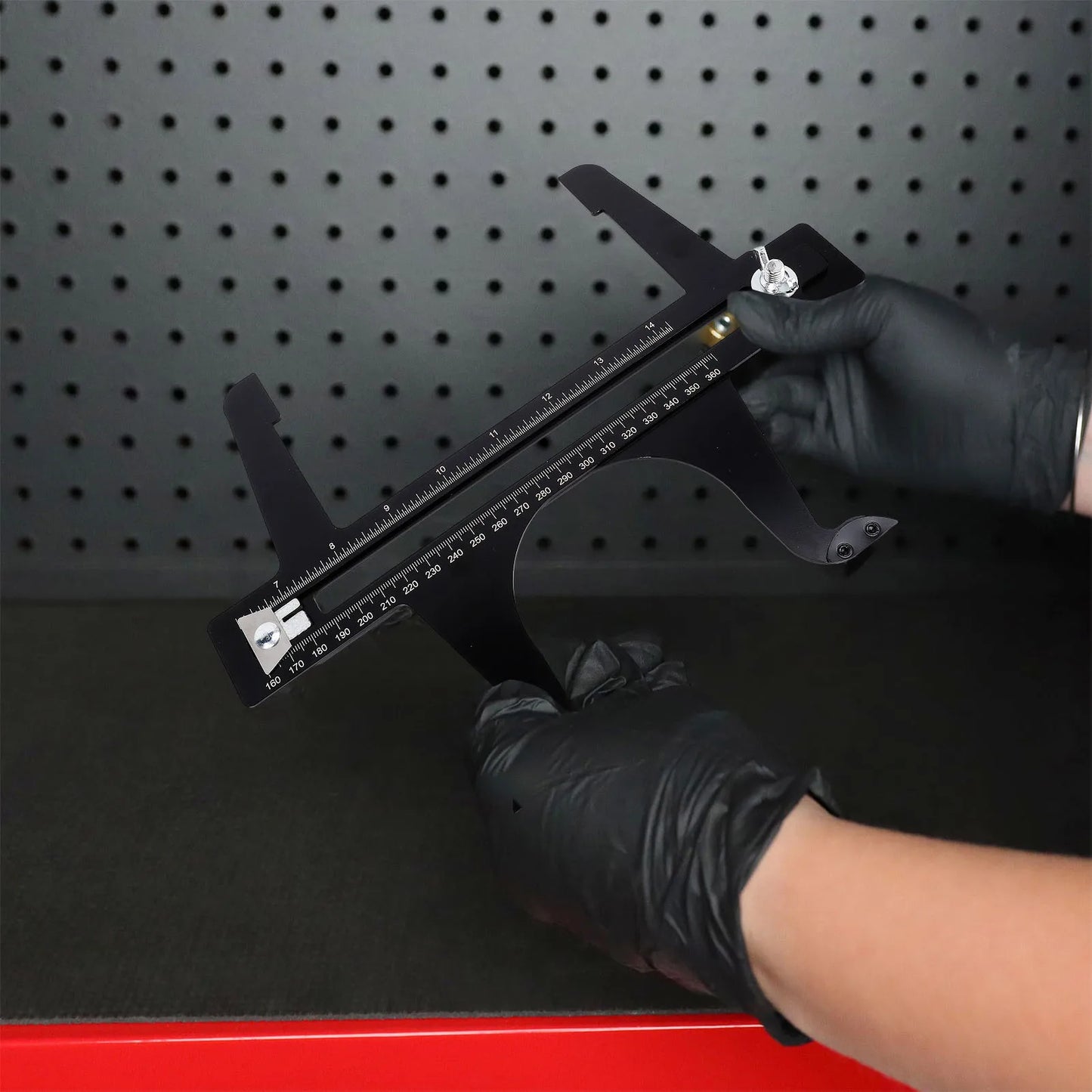 Brake Resetting Gauge Tool 6.5-14.25 Inch Double Scale Stainless Steel