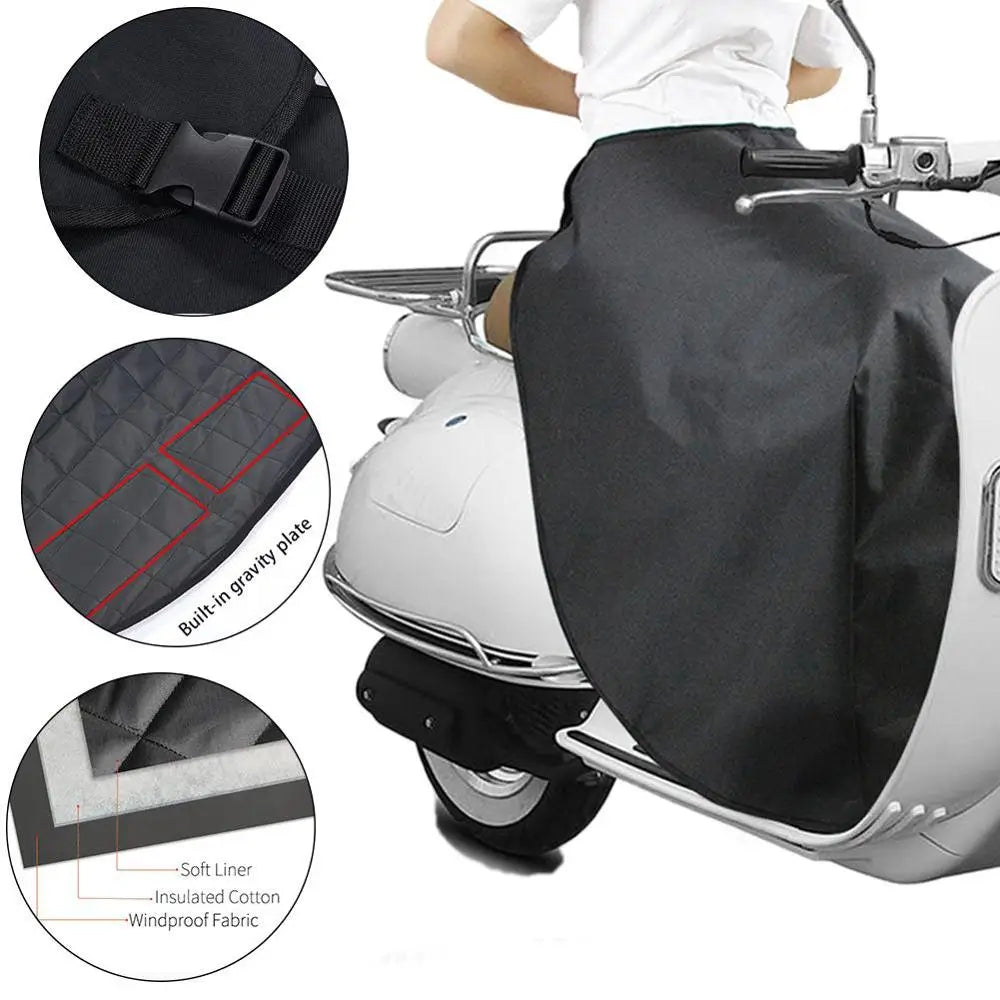 Motorcycle Parts Leg Cover For Honda Vespa Razor Yamaha Scooters Knee Blanket Rain Wind Cold Protection Waterproof Winter Quilt
