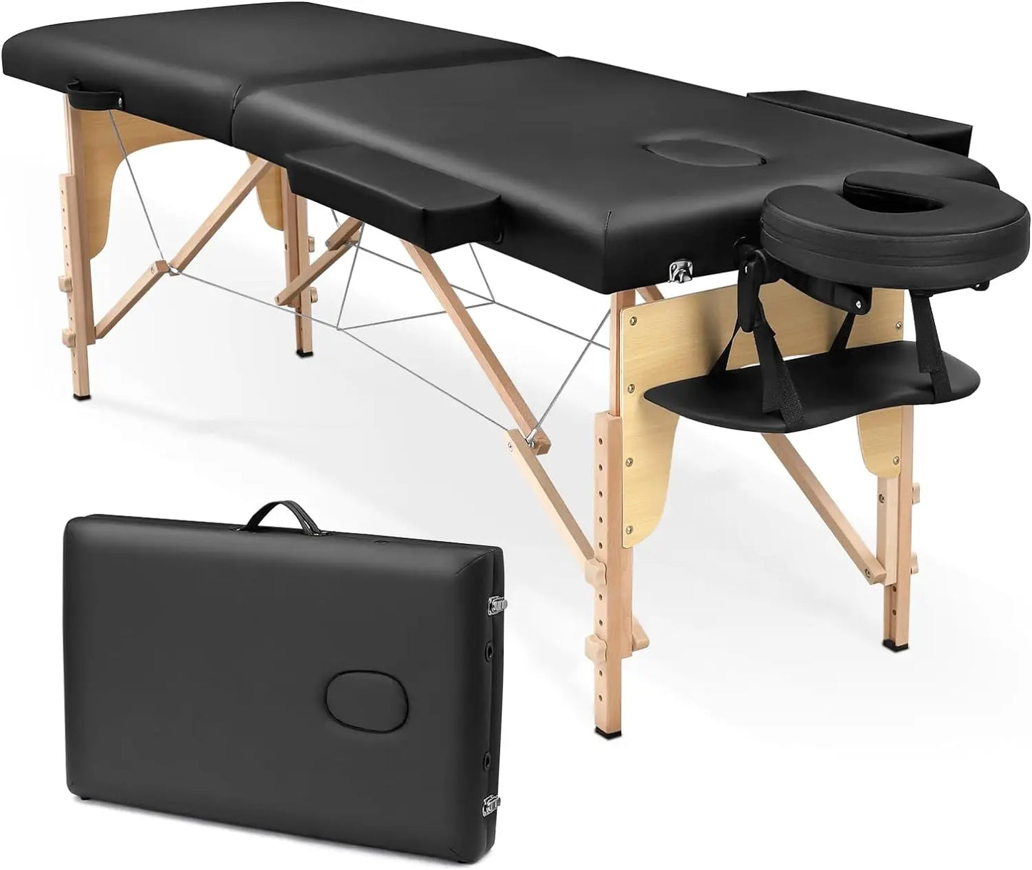 Professional Portable Massage Table Adjustable Foldable Lash Bed for Spa Tattoo Facial Physical Therapy