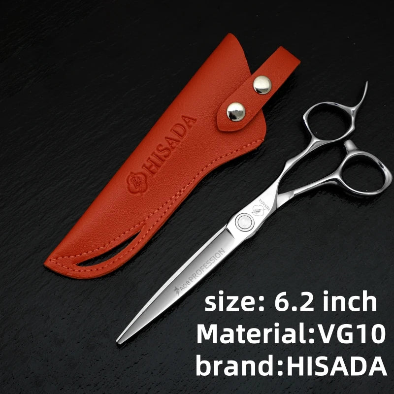 Hisada Professional Hairdressing Scissors 6 Inch VG10 Stainless Steel Cutting Scissors for Salon Use