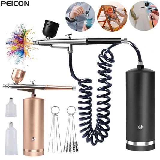 Airbrush With Compressor Mini Spray Gun For Painting Electric Paint Gun Airbrush Compressor