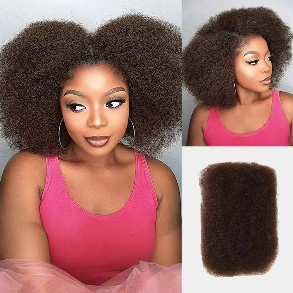 Top Peruvian Kinky Curly Mini Twist Afro Kinky Bulk Human Hair for Braiding 100 Percent Remy Hair Bundles No Shedding