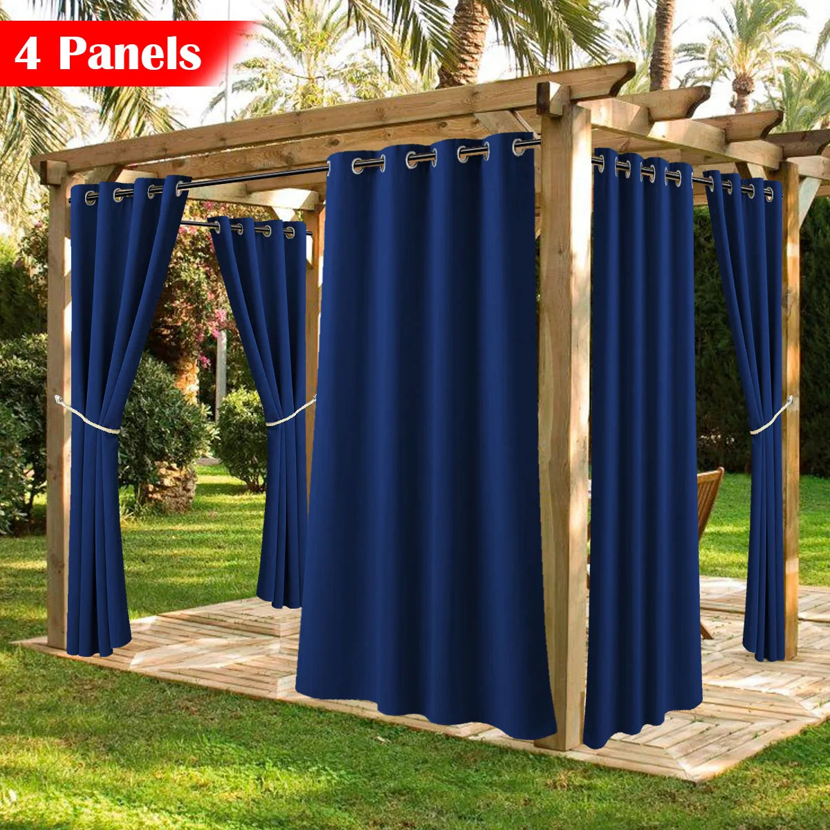 Waterproof Outdoor Patio Curtains with UV Protection for Home and Office