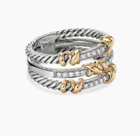 High Quality Stylish 925 Silver DY Latest Ring for Everyday Wear