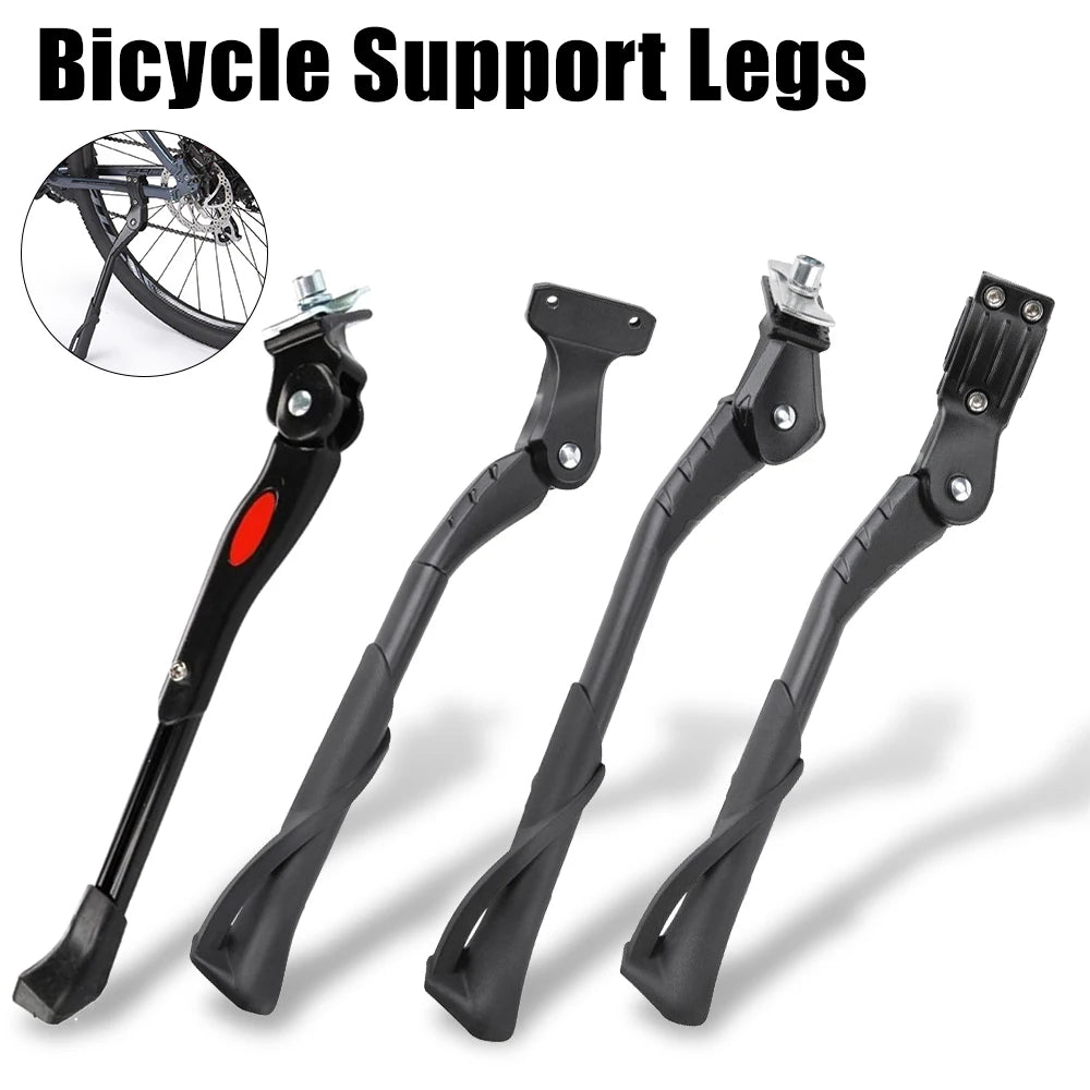 Adjustable Aluminium Alloy Bicycle Kickstand for MTB Snow Folding Bikes 16-24 Inch Support Legs Accessories