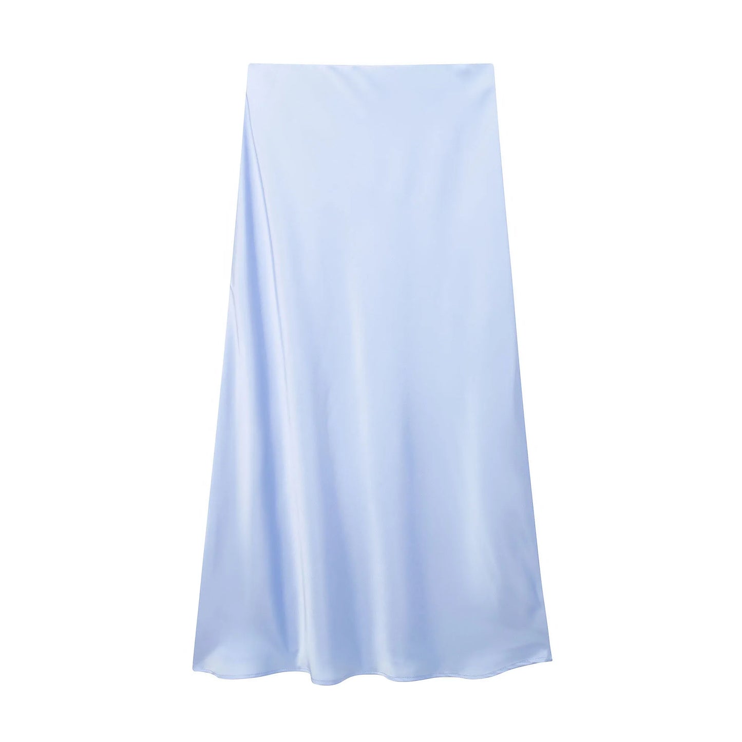 Willshela 2024 Black Satin Skirt Women's High Waist Elegant Long Midi Skirt for Office Fashion