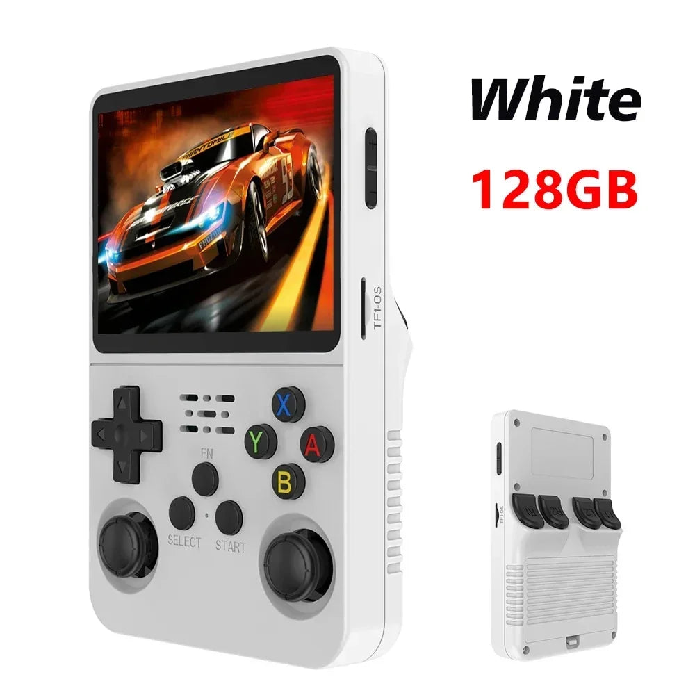128GB Open Source R36S Video Game Console with 3.5 Inch Screen and 15000 Games
