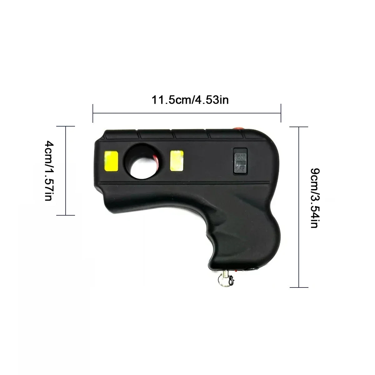 Women's Personal Safety LED Flashlight Black Ideal for Travel and Outdoor Activities