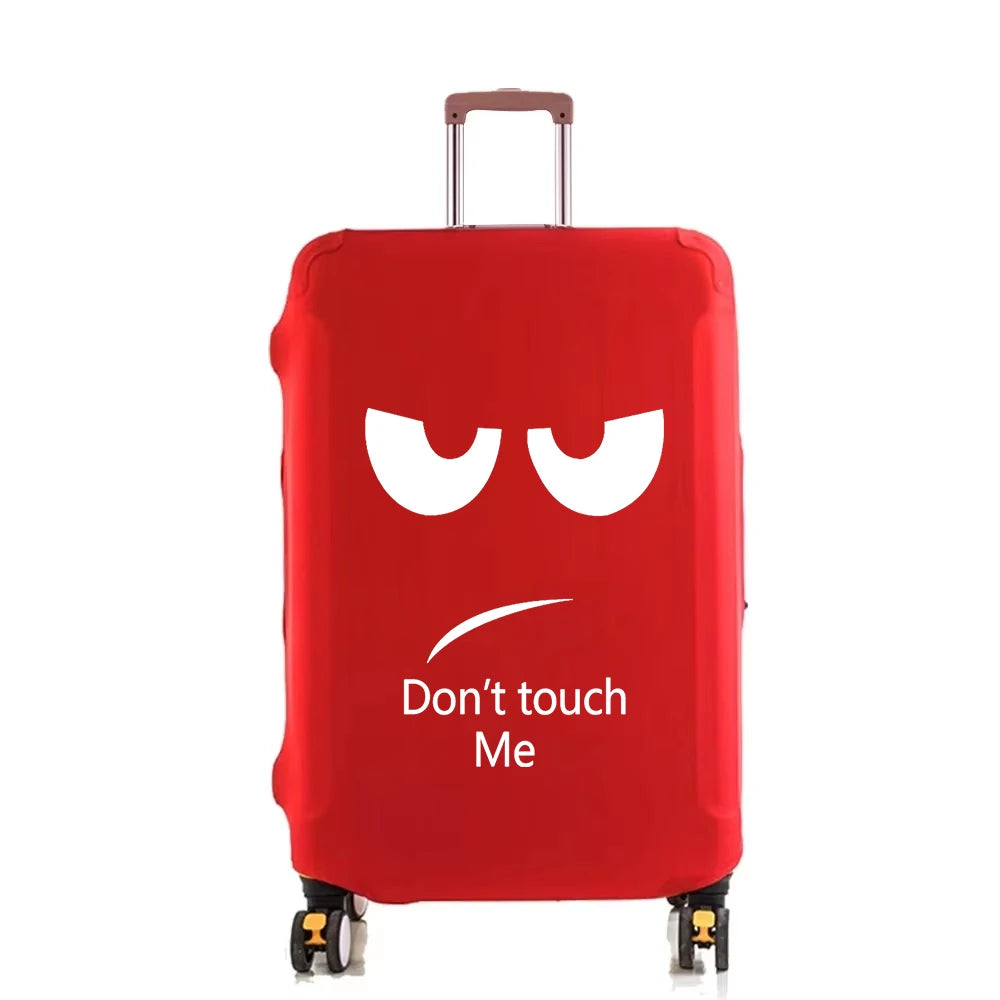 Don’t Touch Me Printing  Luggage Cover Travel Suitcase Protective Cover Elasticity Dust Covers Suitable for 18-32 Inch Suitcases