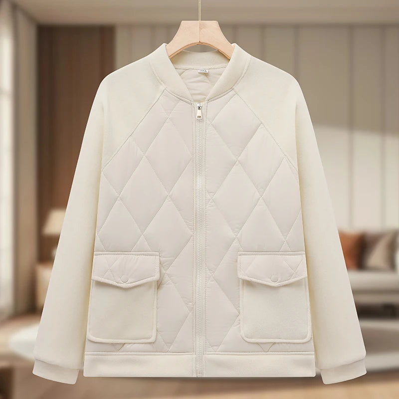 Autumn Winter Classic Fleece Jacket 2025 Women's Clothing Zipper Sweatshirt Warm Long Sleeve Thick Plus Size Woolen Sweater