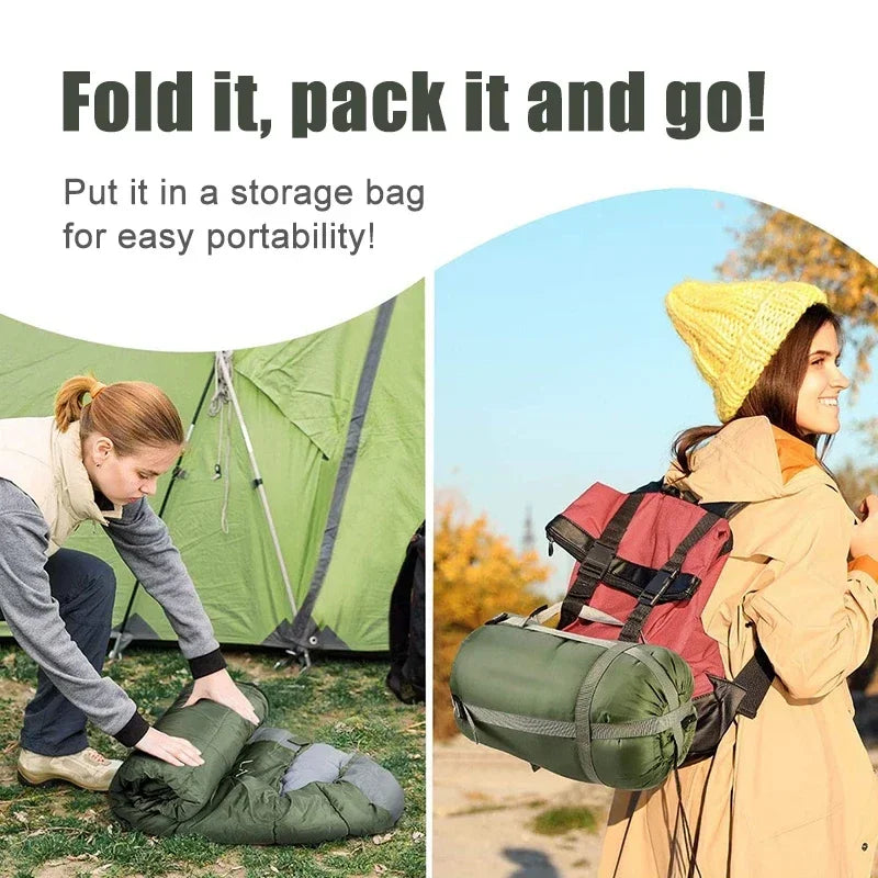 Camping Sleeping Bag Ultralight Waterproof 4 Season Warm Envelope Backpacking Sleeping Bags for Outdoor Travel and Hiking