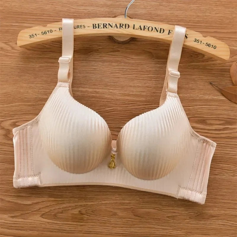 Sexy Wireless Push Up Bra No Steel Ring Seamless 8cm Thick Padded Lingerie for Women Comfort Adjustable Straps