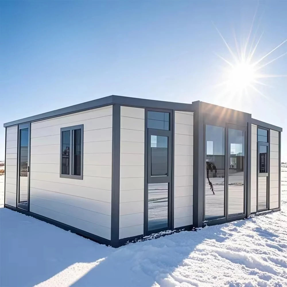 20ft Prefabricated Houses 40ft Expandable Container Houses Custom 2-4 Bedroom Homes with Full Furnishings Modular Houses