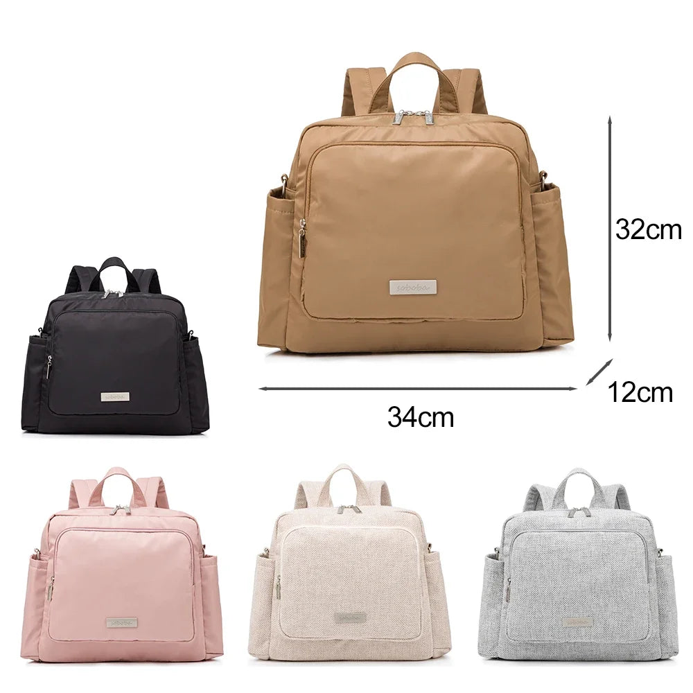 Soboba Waterproof Diaper Bag Backpack Large Capacity Travel