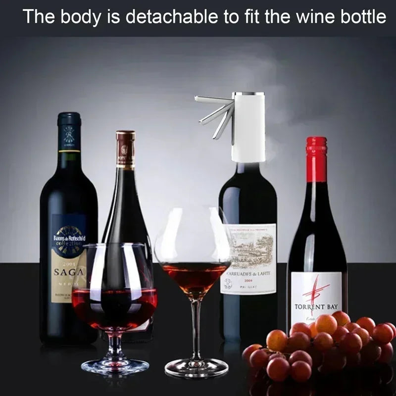 Smart Alcohol Dispenser Electric Wine Aerator Decanter Pump Quick Pouring Device for Parties