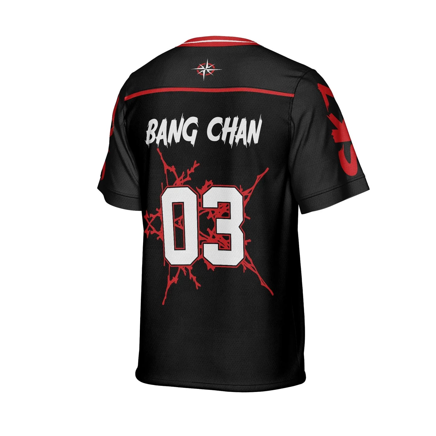 2025 Men and Women Fashion V Neck Short Sleeved T Shirt Stray Kids Sports Shirt Y2K Street Hip Hop Casual Versatile Jersey