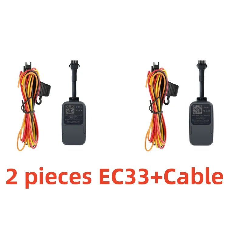 2pcs EC33 4G GPS Tracker with 300mAh Battery Tracker King Smallest Relay GPS Tracker with Alarm