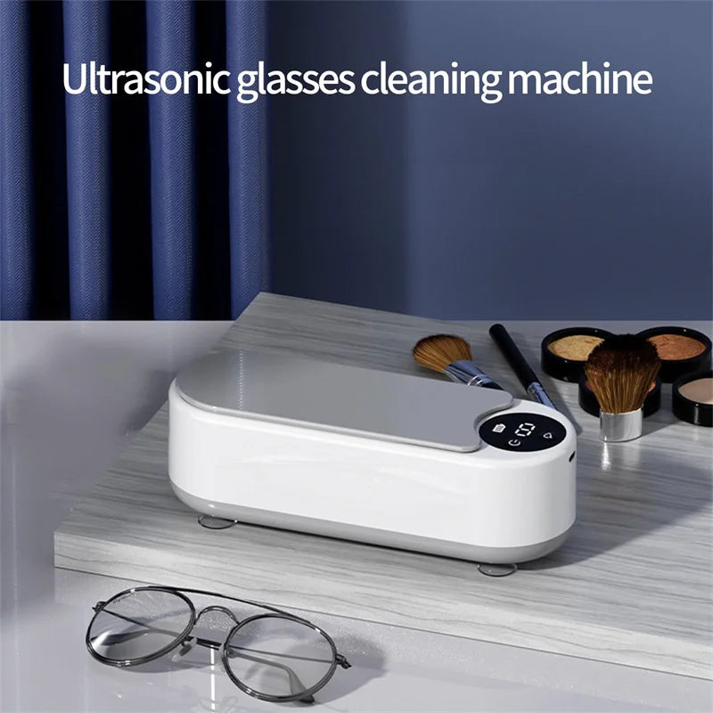 Portable Household Cleaning Machine 450ml Ultrasonic Jewelry Cleaner for Rings Glasses and Makeup Brushes