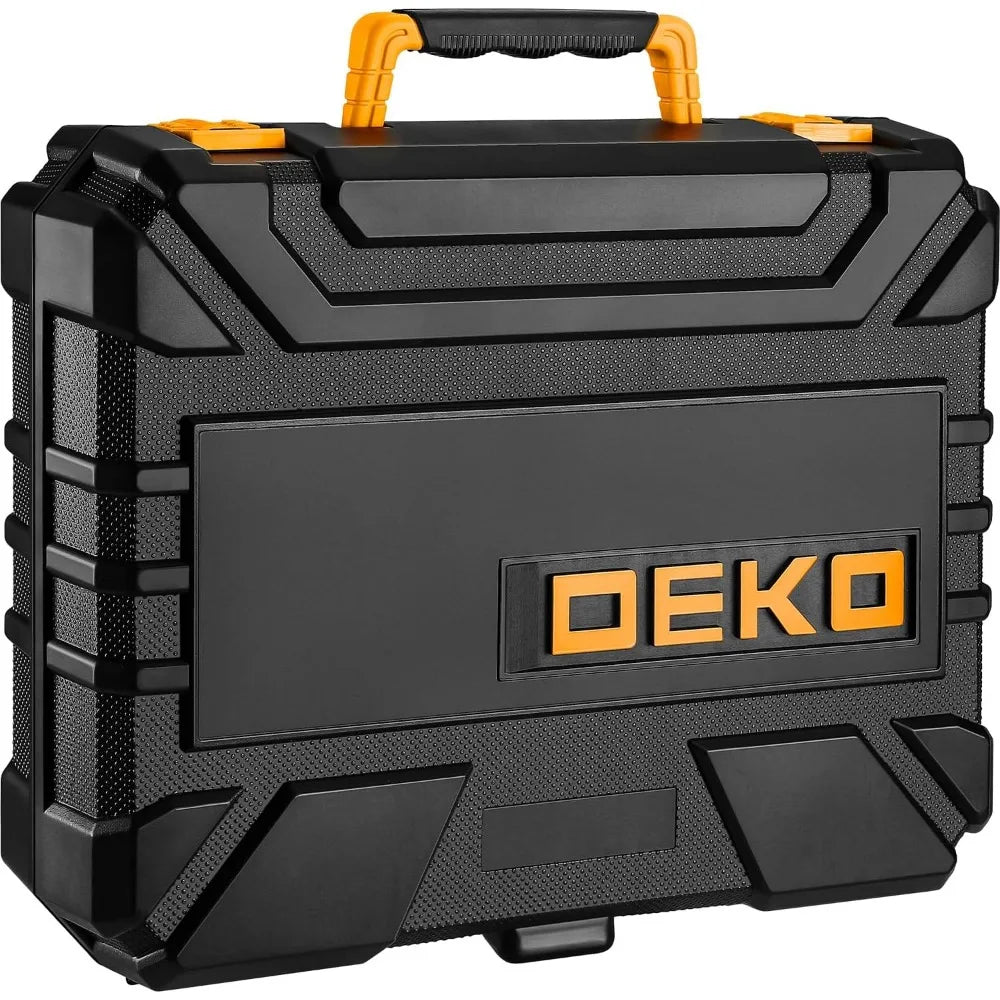 Tool Kit with 8V Cordless Drill and 126 Piece Home Tool Set