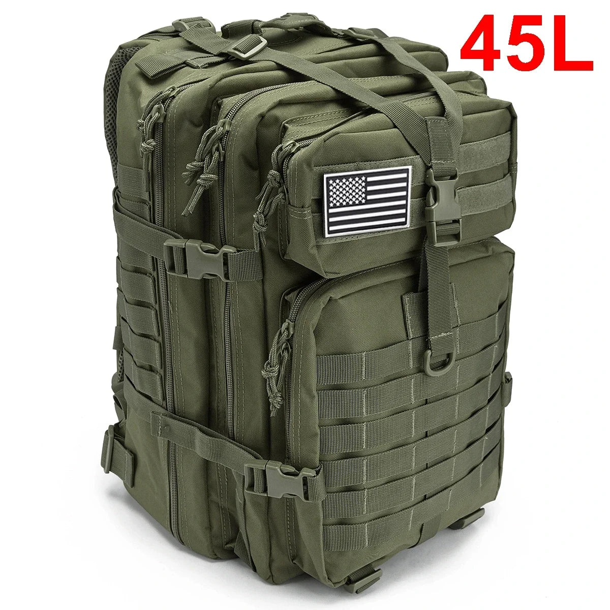 QTQY 30L 50L Tactical Backpack for Men Travel Survival Outdoor 3P Assault Pack EDC Molle Hiking Trekking Hunting Bag