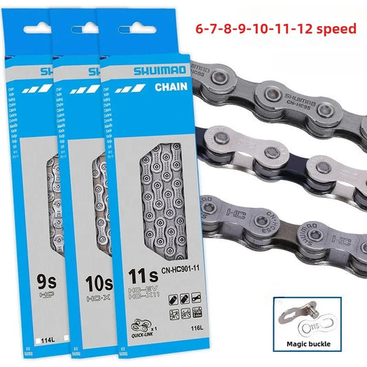 6 7 8 9 10 11 Speed Bicycle Chain 10V 11V 12V 116 126L MTB Mountain Bike Original Chains Bicycle Parts