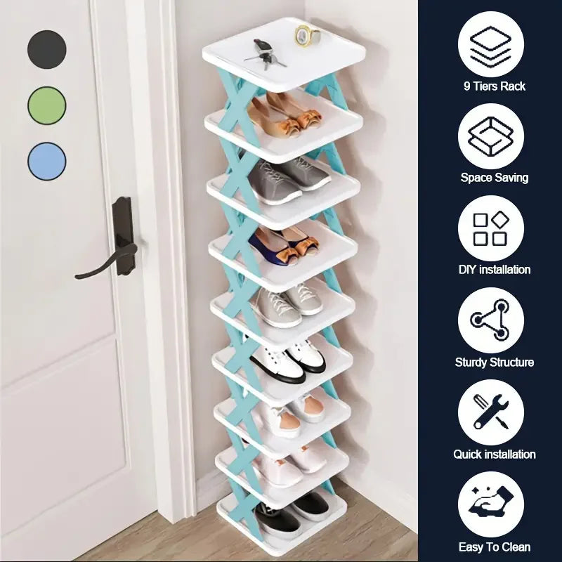 Shoe Rack Storage Organizer Detachable Multi Layer Simple Shelf Eco Friendly Plastic Cabinet