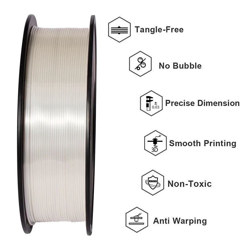 Geeetech Silk PLA Filament 1.75mm For 3D Printers Premium