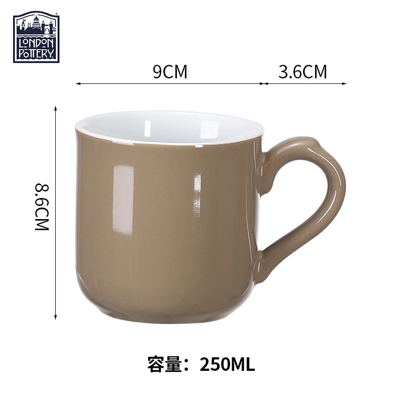 London Pottery 250ML mug coffee cups ceramics & pottery drink items coffee mug colorful drinkware coffee and tea tools for mate
