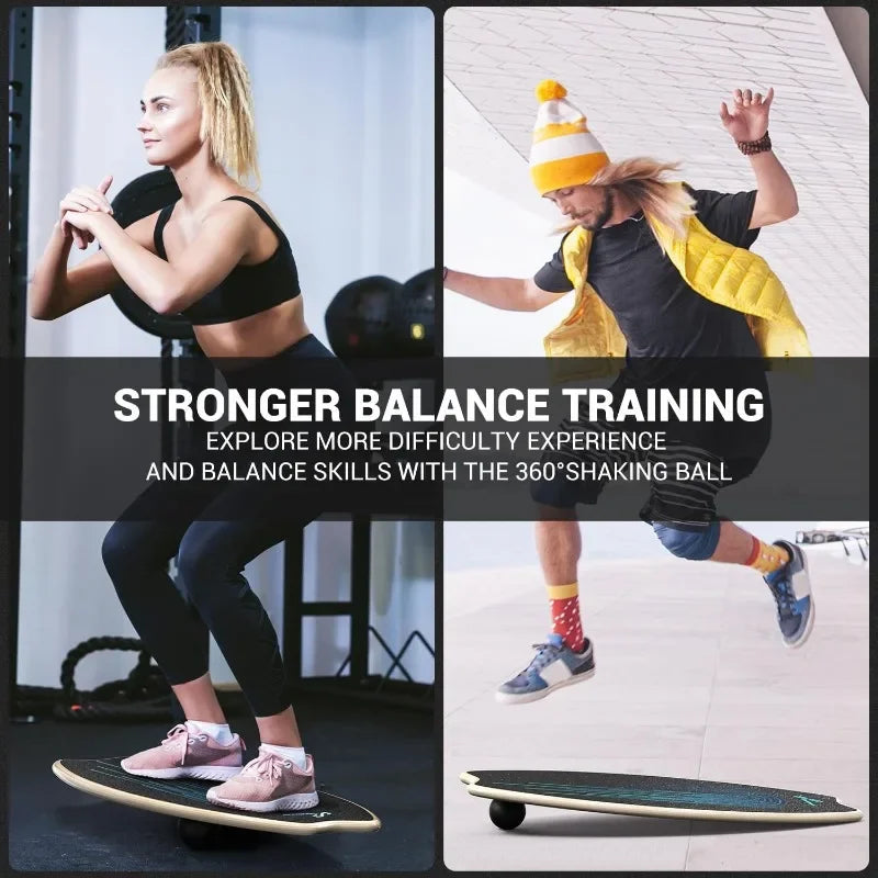 Balance Board 7 Modes Wobble Board with Adjustable Stoppers for Exercise Balancing Stability