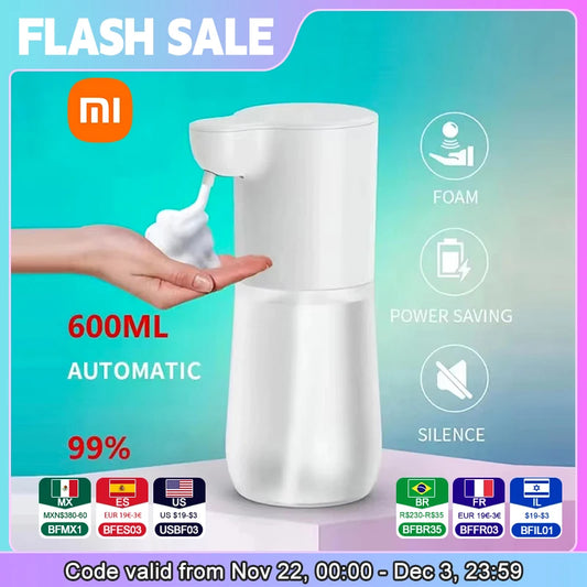 Xiaomi 2000mAh USB Charging Automatic Induction Foam Soap Dispenser Smart Infrared Touchless Hand Washer For Kitchen And Bathroom