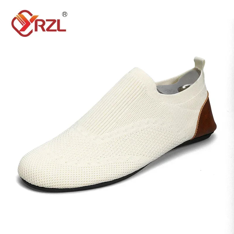 Yrzl Men's Soft Driving Moccasins High Quality Breathable Mesh Casual Loafers Slip On Walking Shoes