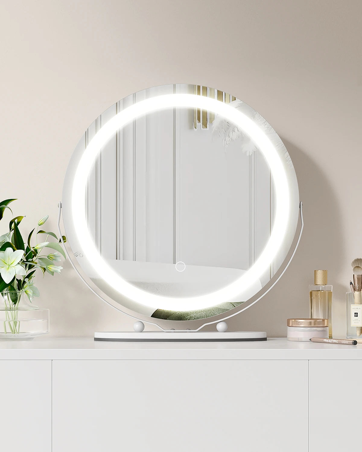 Samson Shopping 25 Round LED Vanity Mirror 3 Lighting Modes