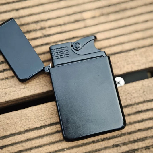 Creative Metal Jet Red Flame Gas Lighter Outdoor Windproof Portable Turbine Torch Lighter for Men's Gift Cigarette Accessories