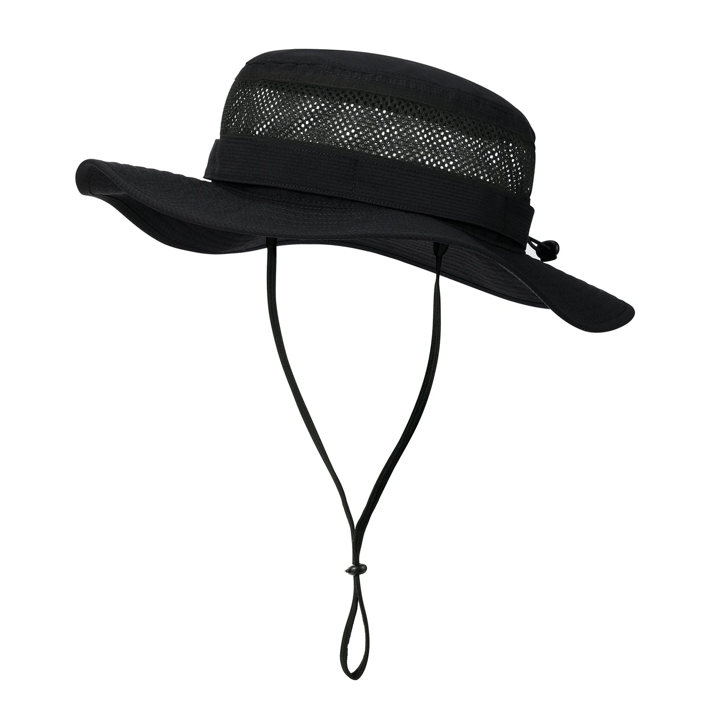 JANGOUL Men Outdoor Mesh Sun Hat Wide Brim Sun Protection Hat Fishing Hiking Hat