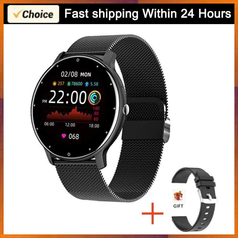 LIGE 2024 Smart Watch Women Men Lady Gift Sport Fitness Watches Heart Rate Monitor Waterproof Smartwatch For Xiaomi Android IOS