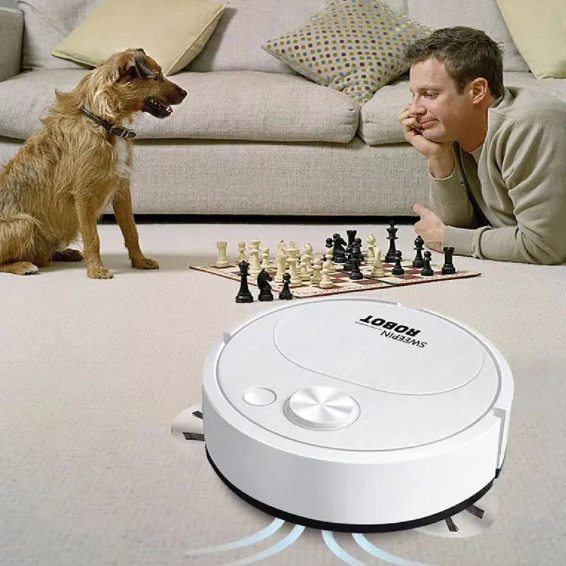New USB Sweeping Robot Vacuum Cleaner Mopping 3 In 1 Smart Wireless 1500Pa Dragging Cleaning Sweep Floor for Home and Office