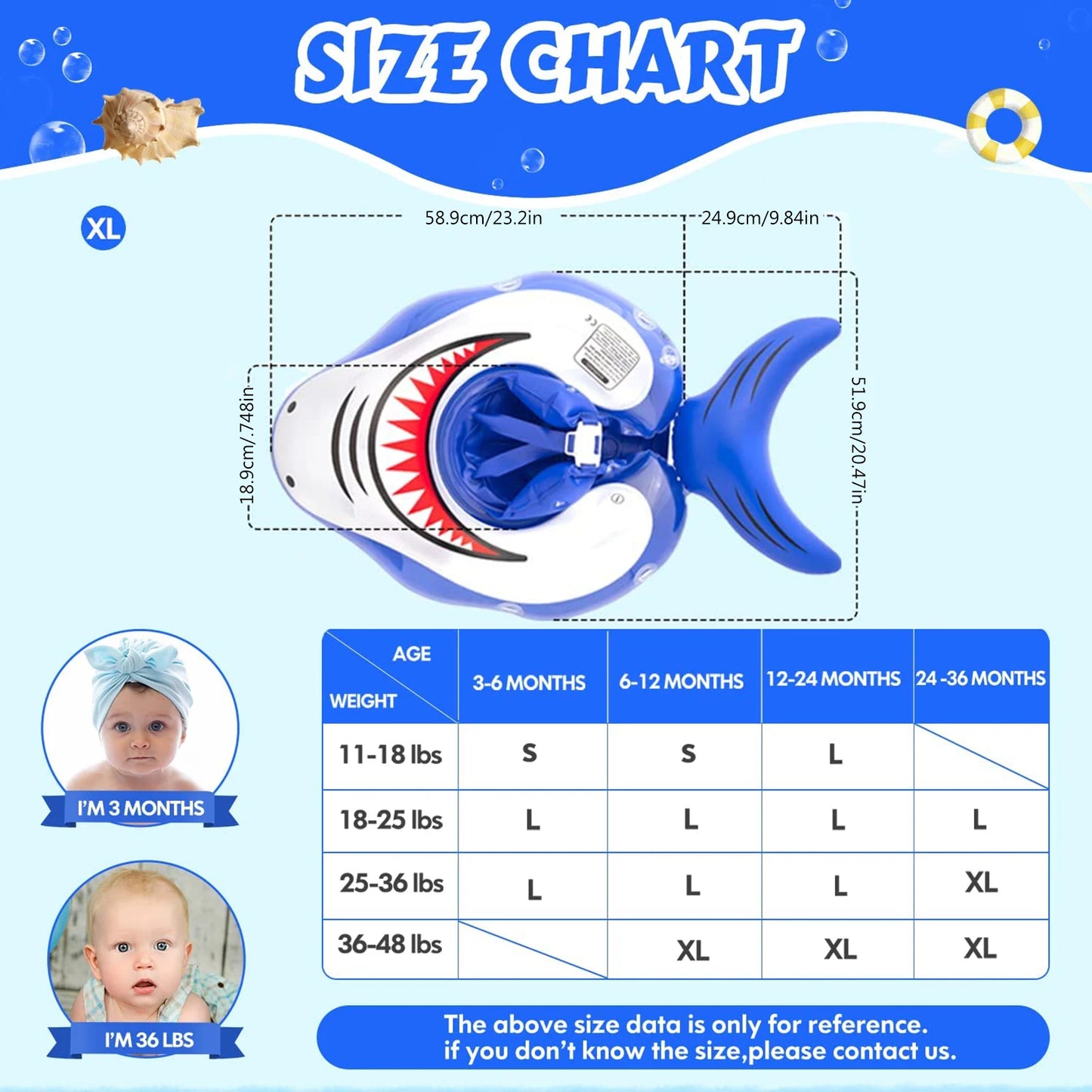 Baby Pool Float Pool Float Ring For Baby Iatable Infant Float For Swimming Iatable Shark Design Float Ring With Sun