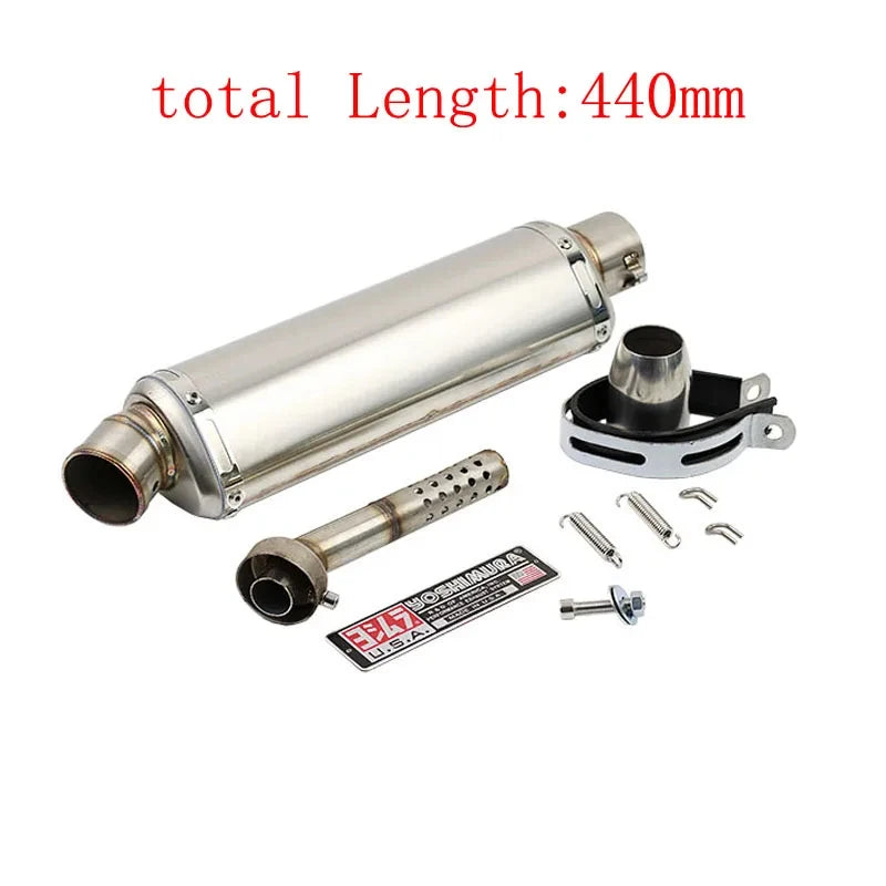 Universal 51mm Motorcycle Exhaust Yoshimura Muffler with DB Killer for Yamaha PCX125 FZ1N Z900 CBR500R R6 R25 R3 R1