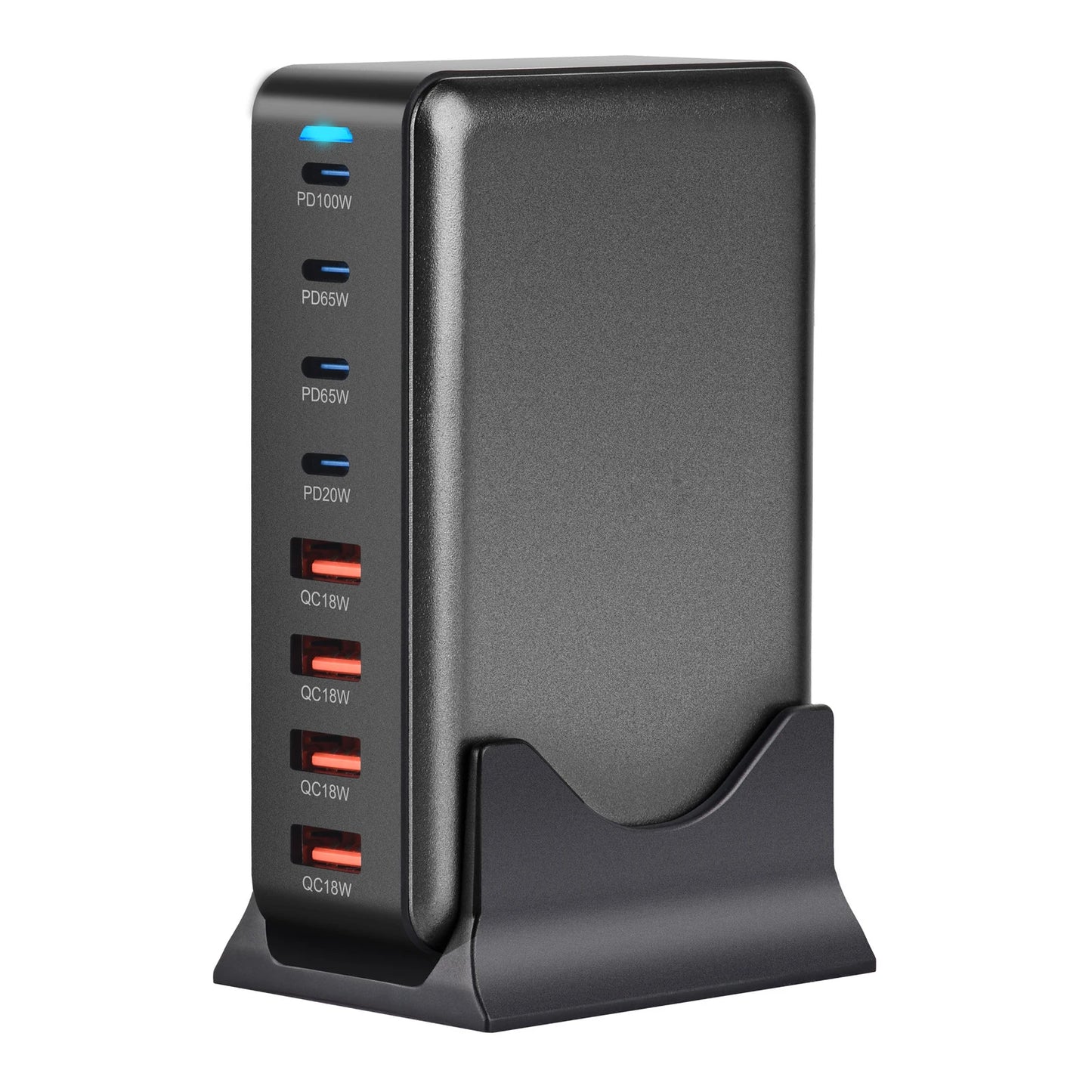 320W GaN Charger USB C Fast Desktop 8 Port USB Type C PD Charger Quick Charge 3.0 for iPhone 15 14 Samsung