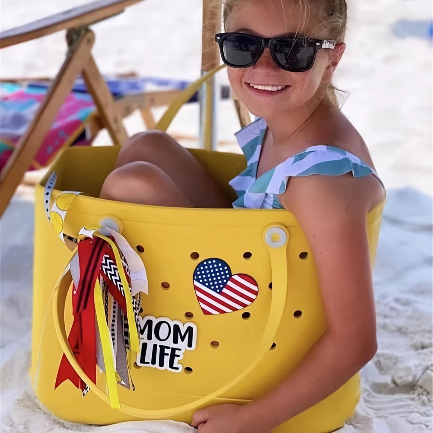 Rubber Tote Bag Large Capacity Sundry Handbag Outdoor Bag for Travel Beach Swimming Solid Color Waterproof Bag